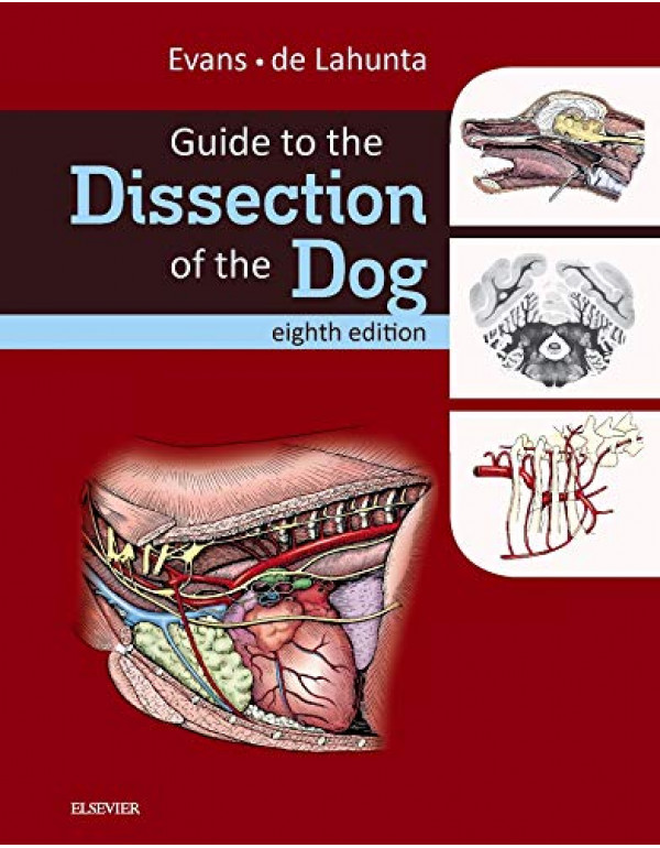 Guide to the Dissection of the Dog by Howard E. Evans PhD, Alexander de Lahunta, 8th edition